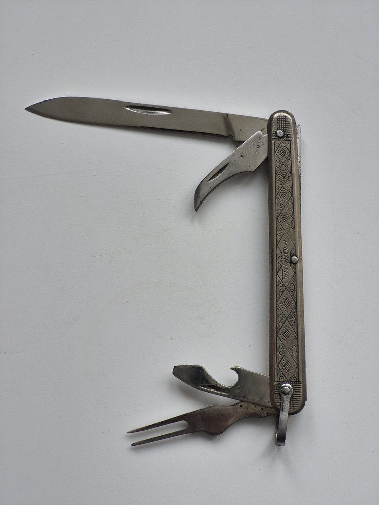 Soviet Cold War Titanium Folding Utility Knife - URSS