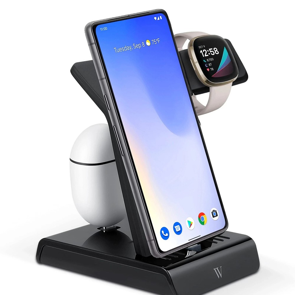 Wasserstein 3-in-1 Charging Station - Charge Multiple USB-C Devices Together