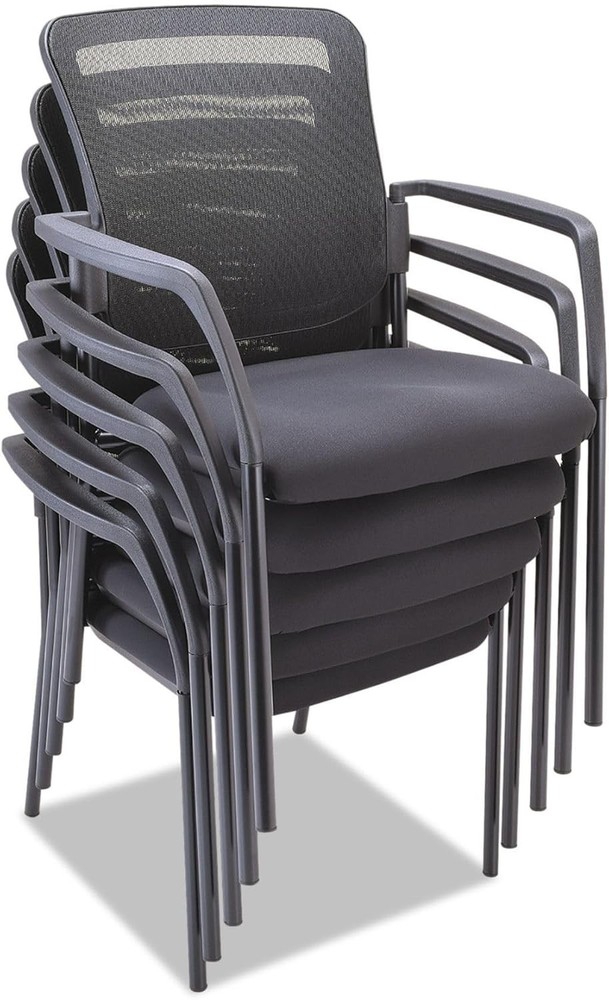 ALE Mesh Guest Stacking Chair Black