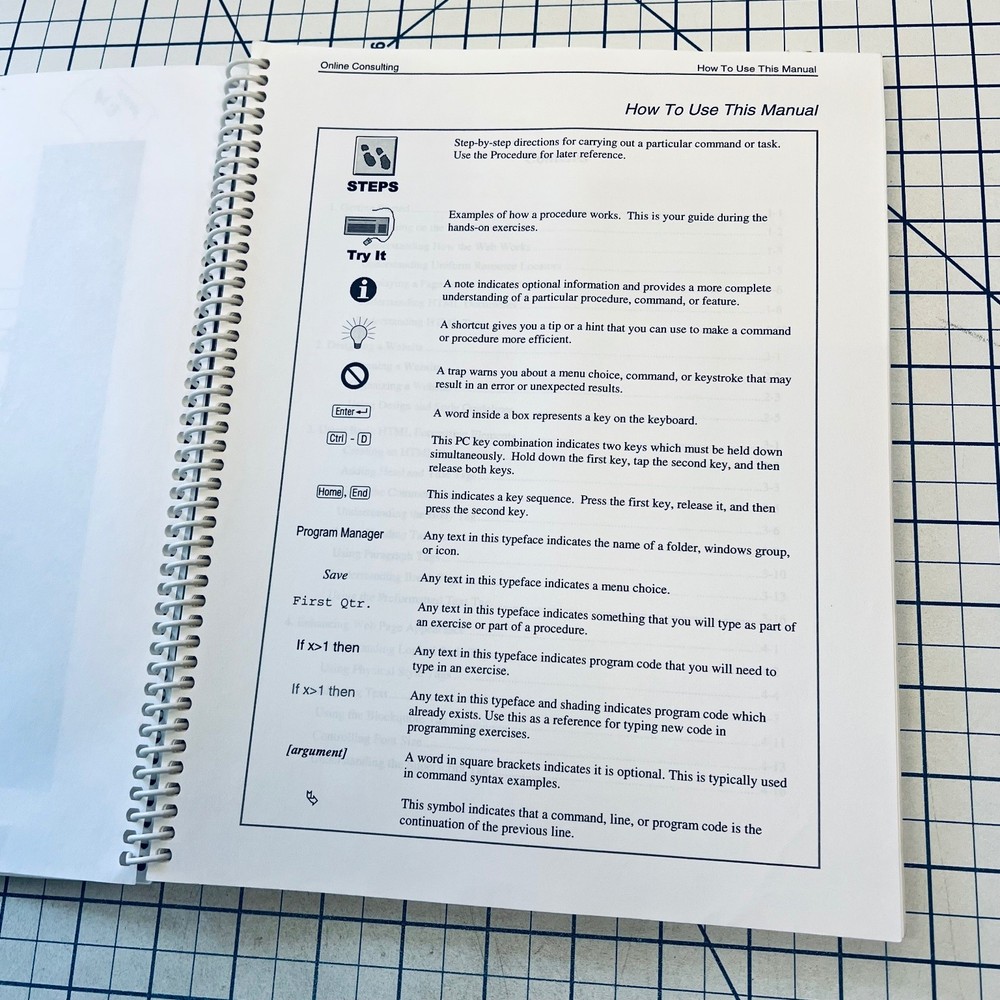 HTML Introduction Technology Courseware Manual 1997 Online Vintage Guide