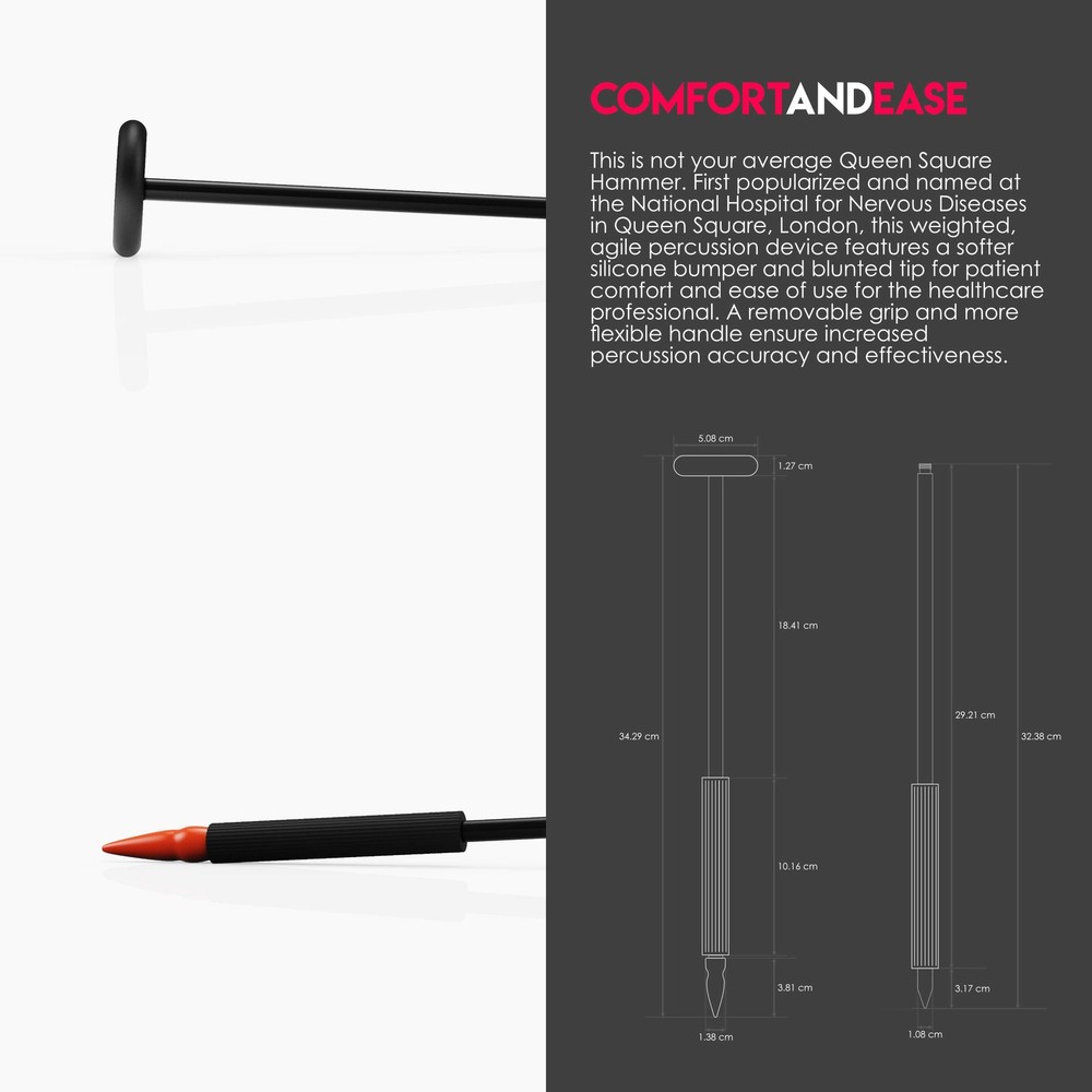 MDF Instruments, Queen Square Neurological Reflex Hammer with Pointed tip for