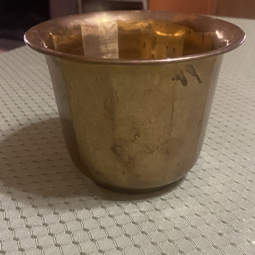 Brass Planter 3.75” H x 5” W