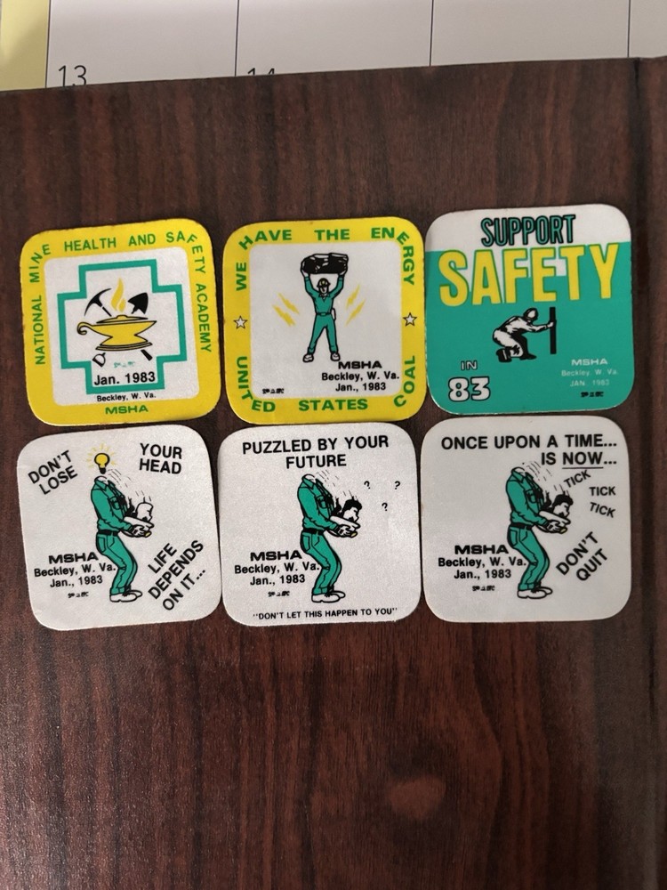 Coal Mining Stickers. (2025 Listing) #901