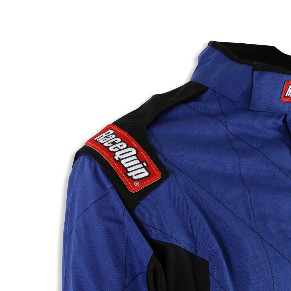 RaceQuip Single Layer Fire Suit Jacket Blue - Medium