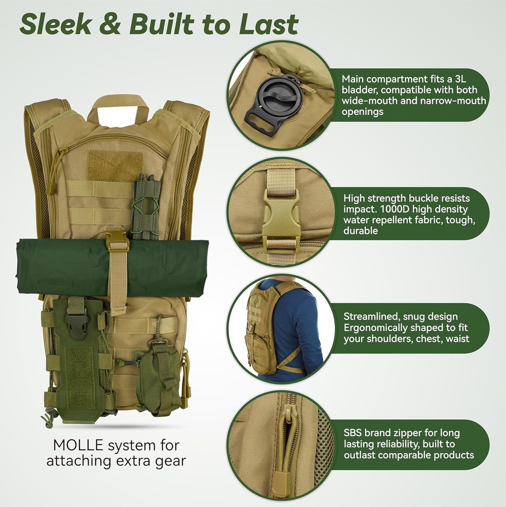 Versatile Hydration Pack for Outdoor Activities