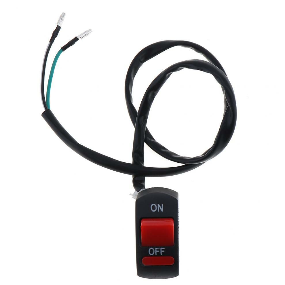 12V-24V Motorcycle Handlebar Switch ON-OFF Button Headlight Flame