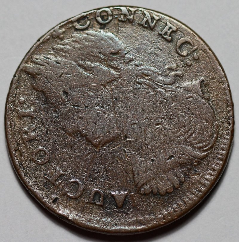 1787 Connecticut Colonial Copper, Draped Bust Left