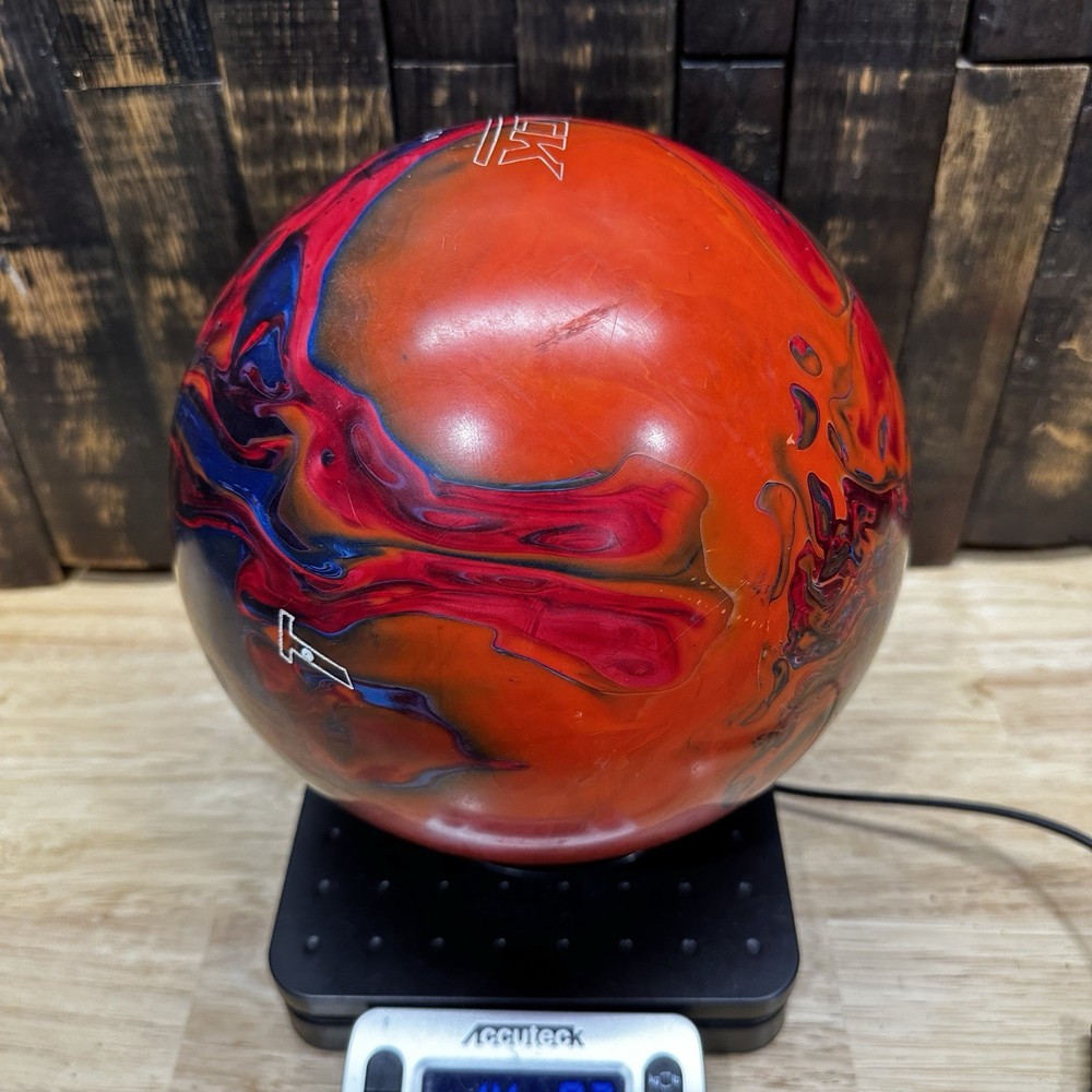 Track 912T Bowling Ball 14.5 lbs Red Solid Reactive Asymmetric Single Drill