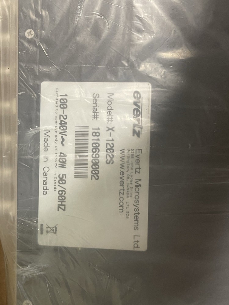 Evertz 12x2 SDI Router Model X1202S