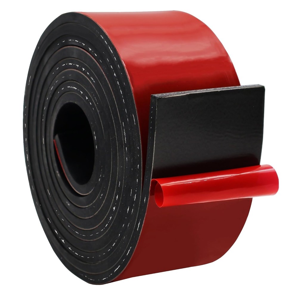Solid Neoprene Rubber Strips 3" Wide x 10' Long - Tear-Resistant & Versatile Use