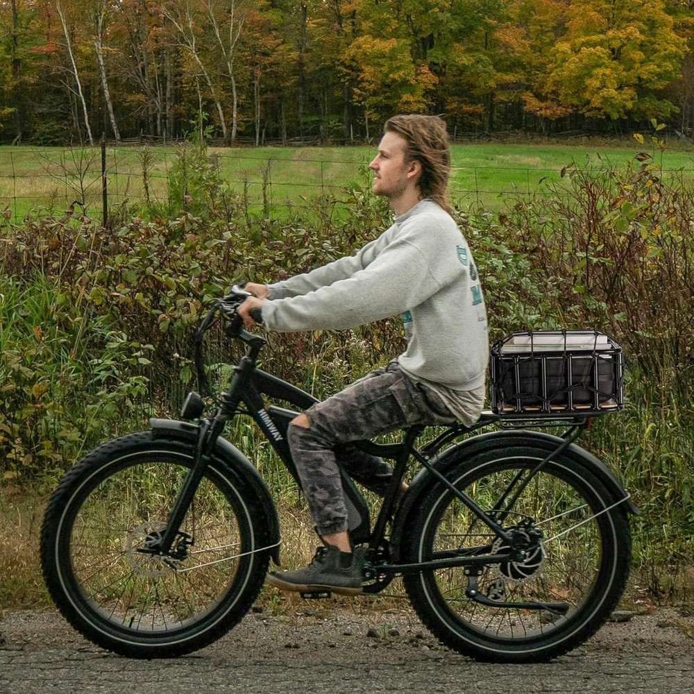 Multi-Purpose Large Bicycle Basket - Rack Mount with Easy Installation Features