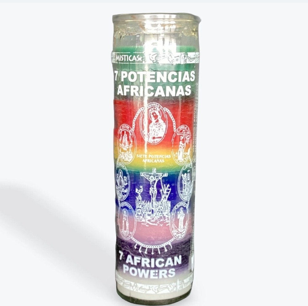 7 African Powers 7 Color Wax Candle