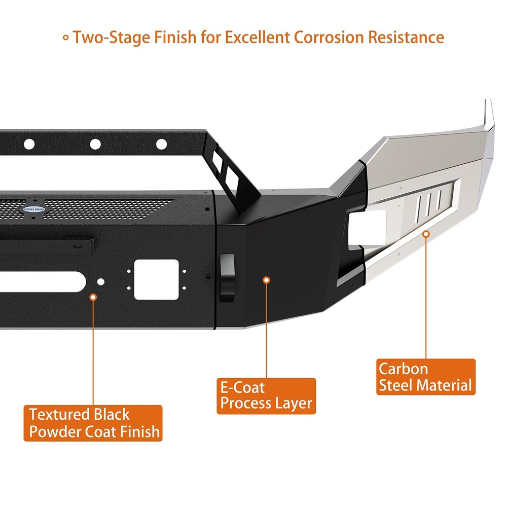 Front Winch Bumper with LED Lights for 2013-2024 Ram 1500