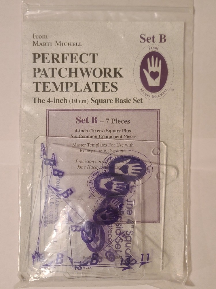 Marti Mitchell Perfect Patchwork Templates Set B - 7 Pieces