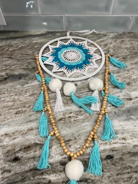 Dream Catcher Crochet Wall Hanging BEAUTIFUL!