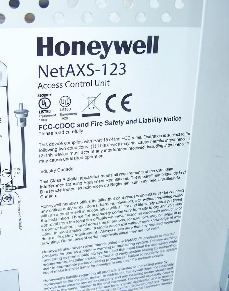 Honeywell Access Control NetAXS-123 Door Controller