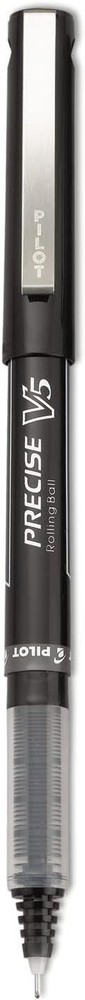 Pilot Precise V5 Stick Rolling Ball Pens Extra Fine Point, 6 Black, 6 Blue