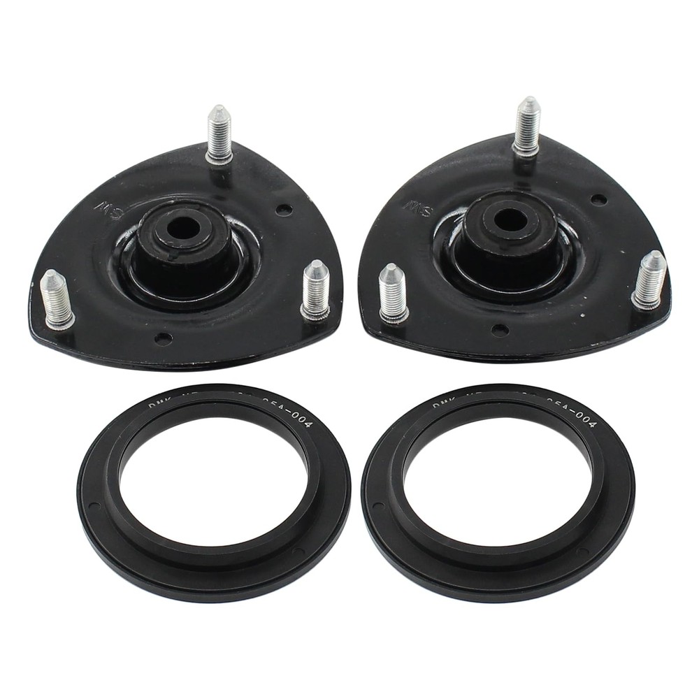 Front Driver and Passenger Side Shock Absorber Upper Strut Mounts with Bearin...