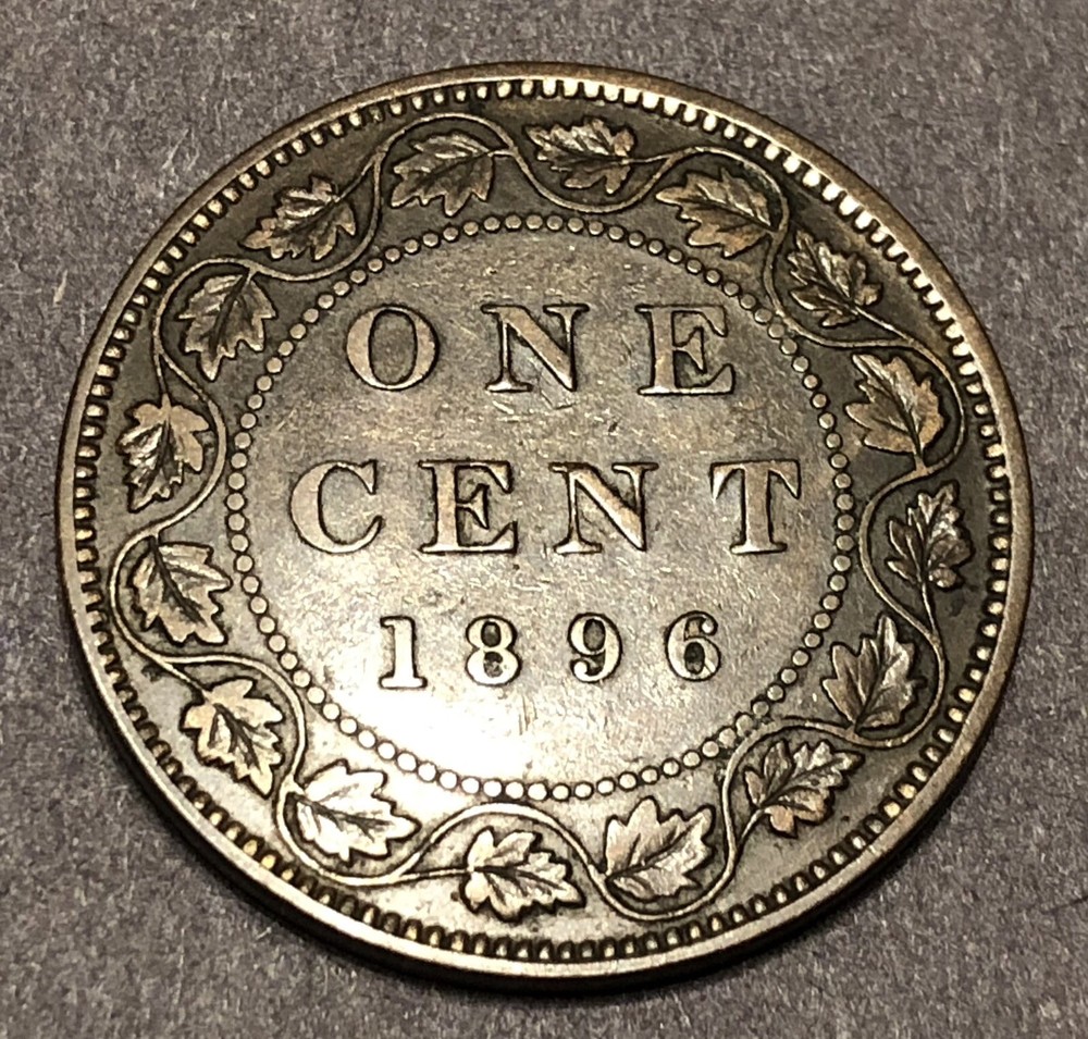 1896 Canada Large Cent Victoria XF