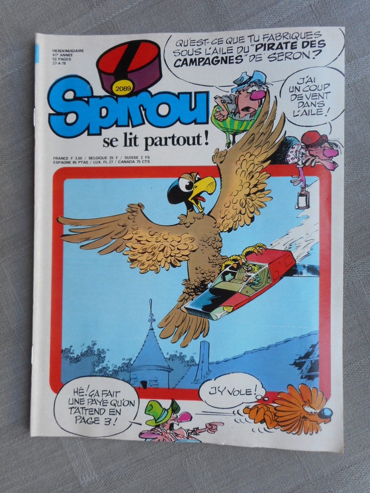 Spirou Weekly No. 2089 Good Condition Complete