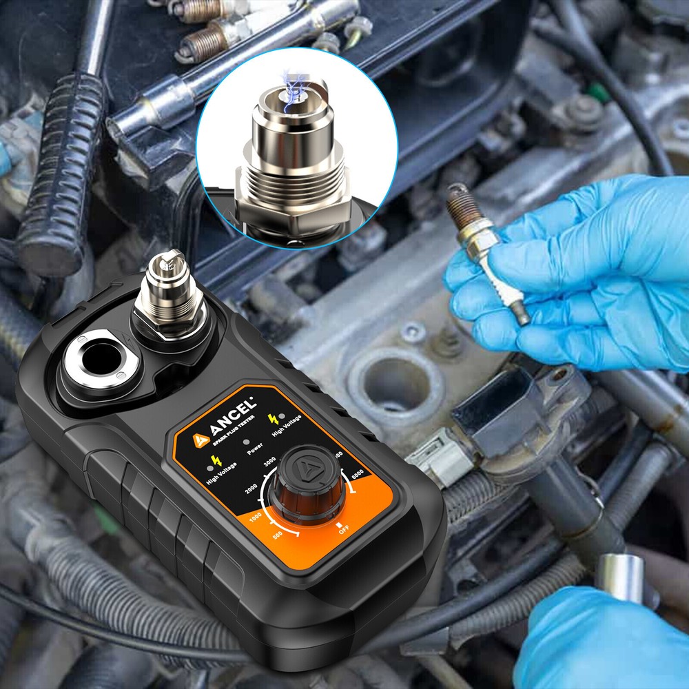 ANCEL SP21 Spark Plug Tester 12V Ignition System Tester Diagnostic Test Tool