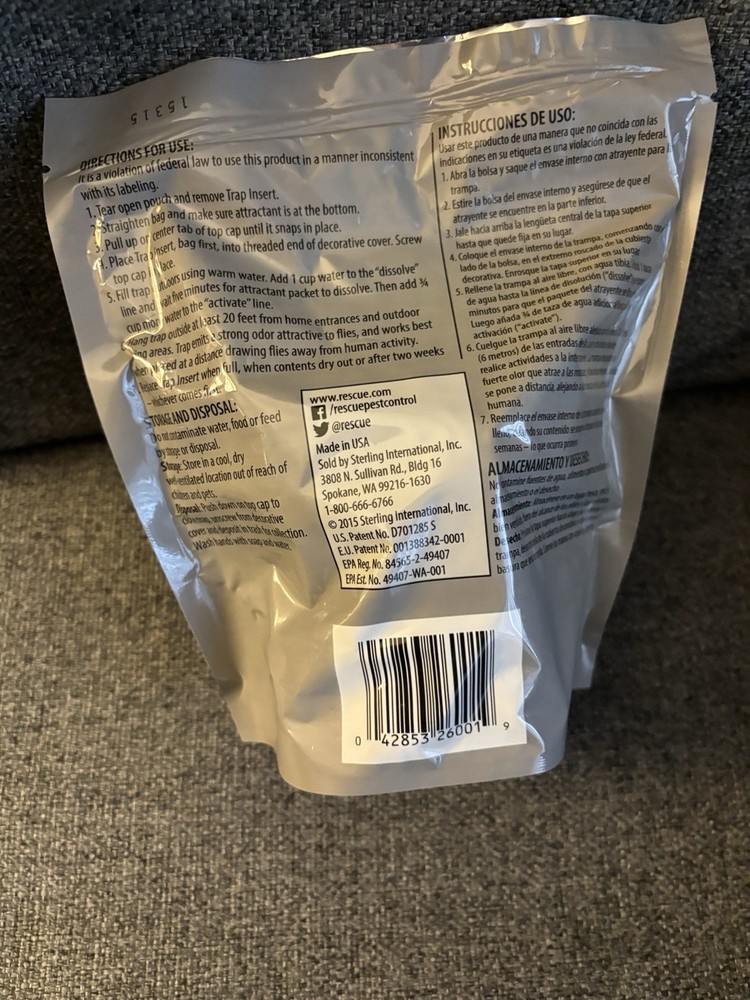 Rescue OrnamenTrap fly trap refill insert