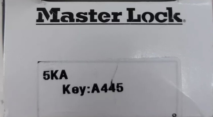 Master Lock 5KA-A445 2" Laminated Keyed Alike Laminated Padlock