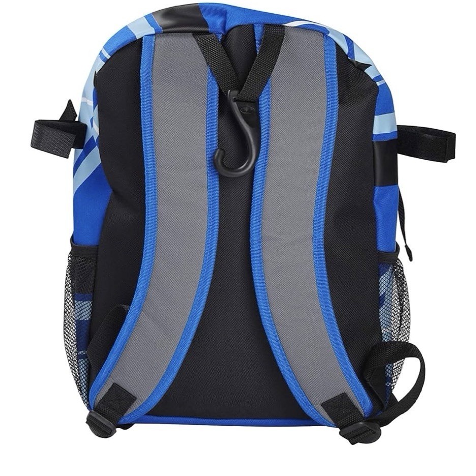 Rawlings Baseball Backpack Blue Gray Black Polyester Zip Adjustable Strap