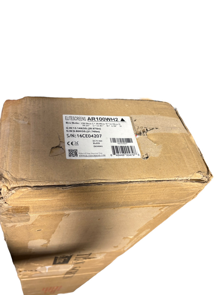 Elite Screens Aeon 100" Wall Mounted Projector Screen Fixed Frame AR100WH2