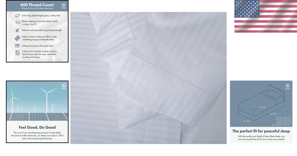 Comfortable Cotton Pillowcases 600 Thread Count Hotel Quality Ivory Covers
