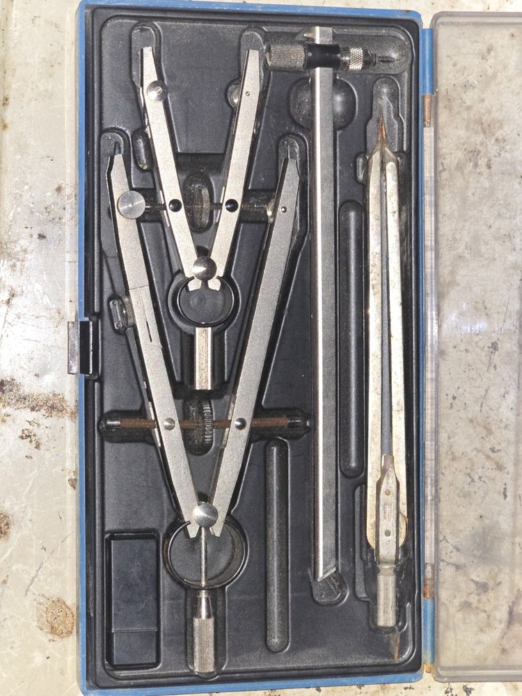 Staedtler Mars-Masterbow Drawing Drafting Compass Set Vintage German