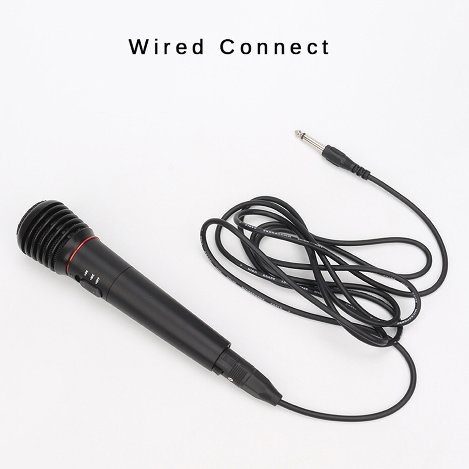 Handheld Professional Karaoke Microphone Wired Wireless 2in1 Dynamic Microphone