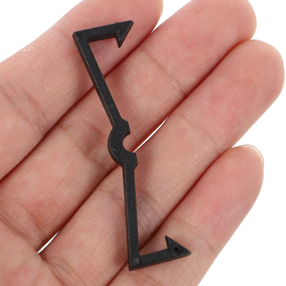 50PCS Pegboard Hook Secure Clips Portable Pegboard Locks Plastic Locks Black