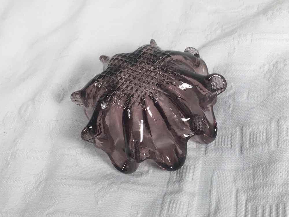 SMALL Amethyst ART GLASS dish