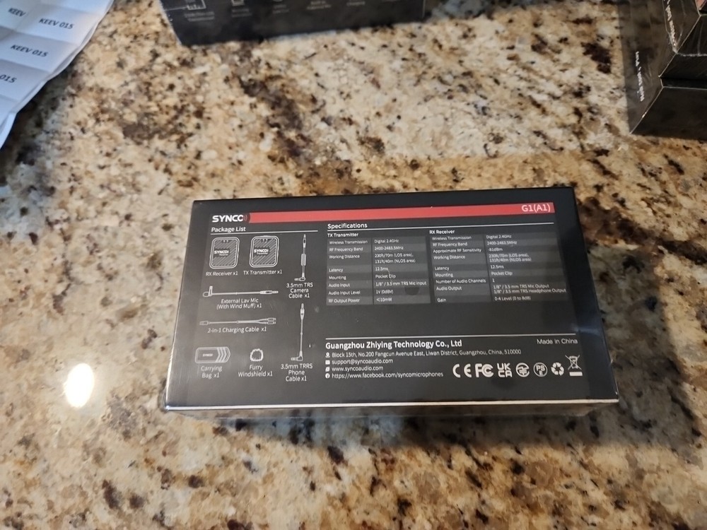 SYNCO G1(A1) Wireless Microphone System with Transmitter Receiver Kit For Camera