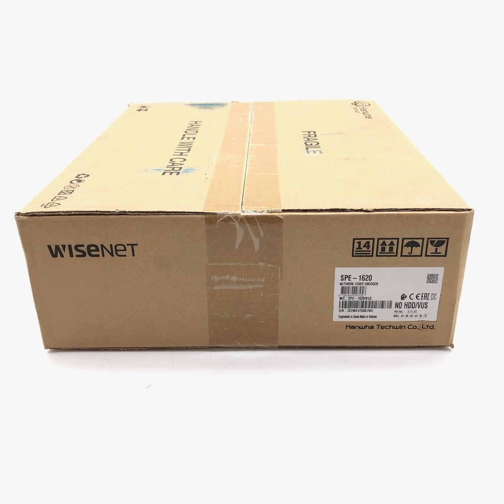 SEALED Hanwha WiseNet SPE-1620 16-Channel 2MP Network Security Video Encoder