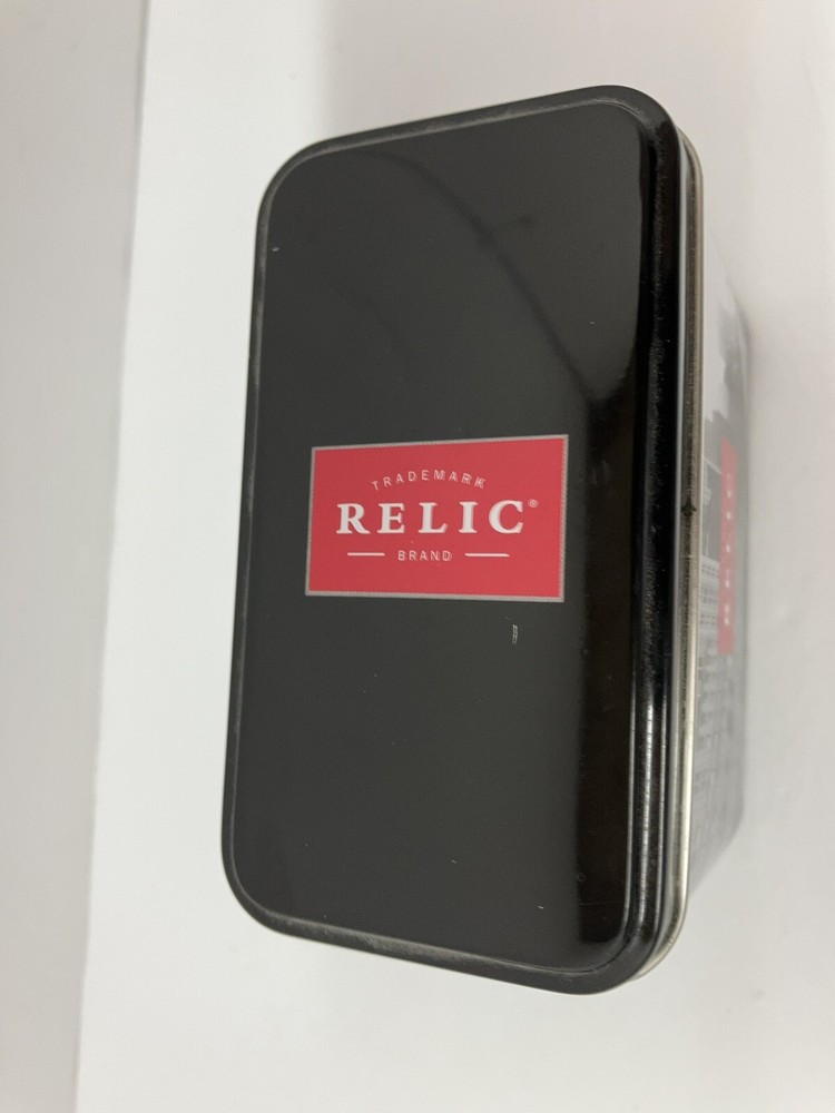 Vintage Relic Watch Brand Tin Authentic Sold Empty