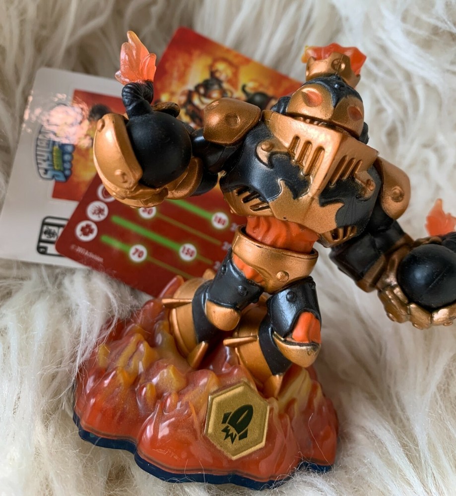 BLAST ZONE Skylanders SWAP FORCE loose figure card & code sticker Blue Base