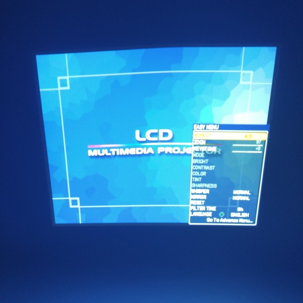 Hitachi CP-RX60 Multimedia LCD Projector with Connection + Power Leads - Working