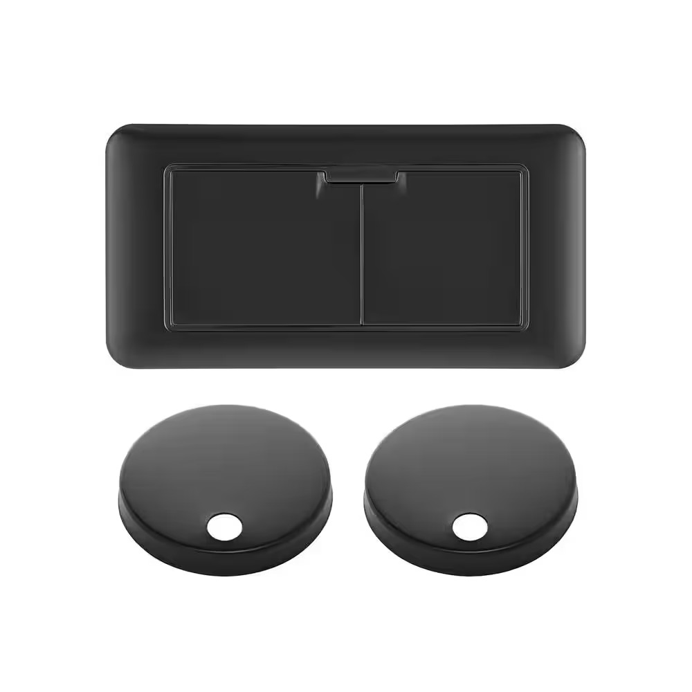 Toilet Hardware, Matte Black