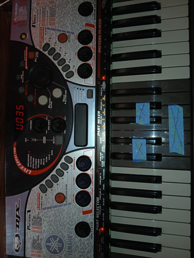 Yamaha DJX-II DJX2 Keyboard Synth Sampler MIDI PROJECT needs work RARE