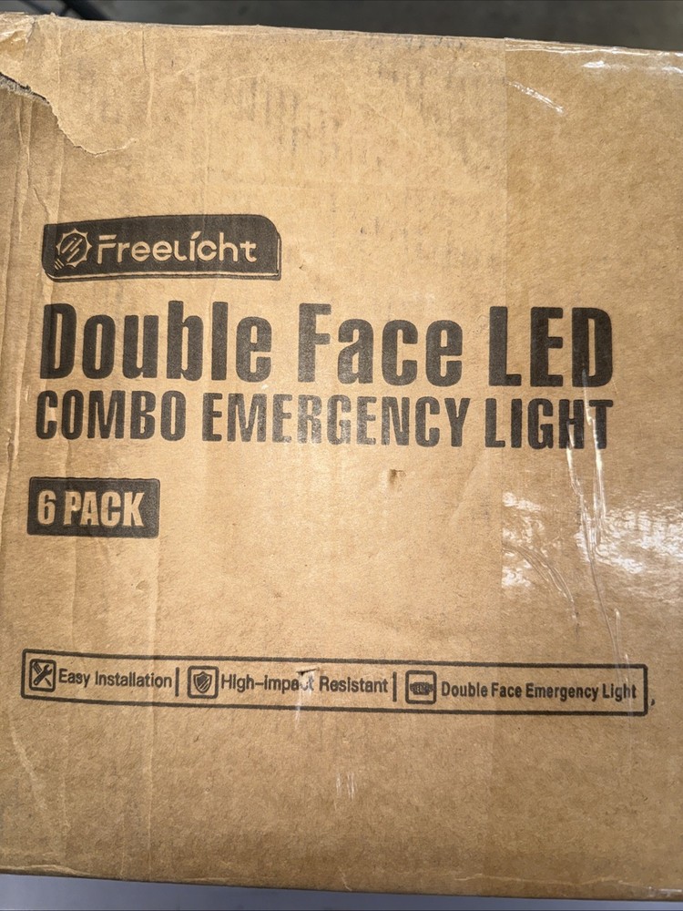 Freelicht Double Face Exit Led Combo Emergency Light 6 Pack