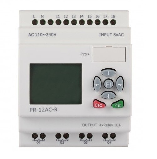 PLC Programmable Controller Fuction Logic Softw 8 in, 4 Out HMI w USB interface