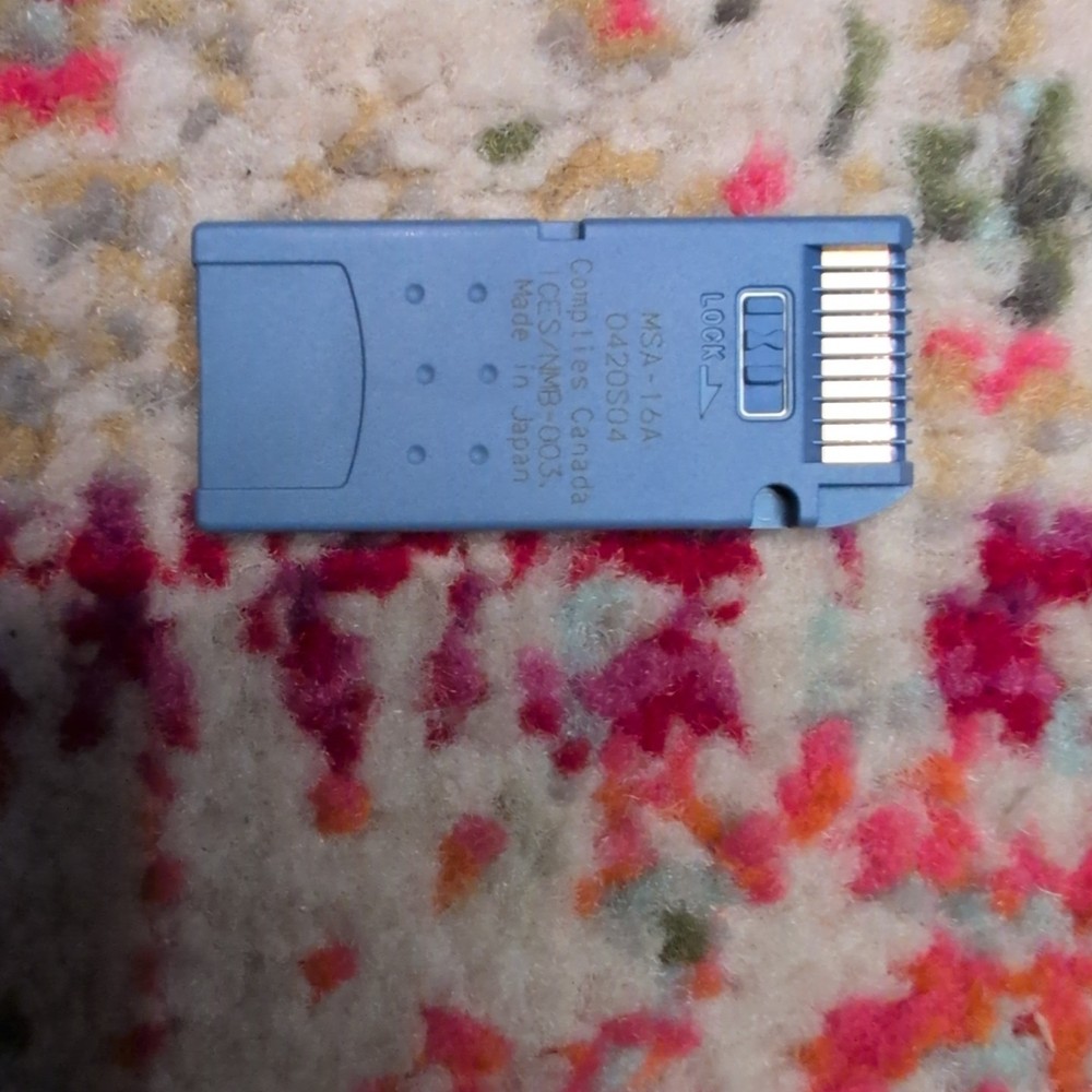 Sony 16 mb Memory Stick Card Tested