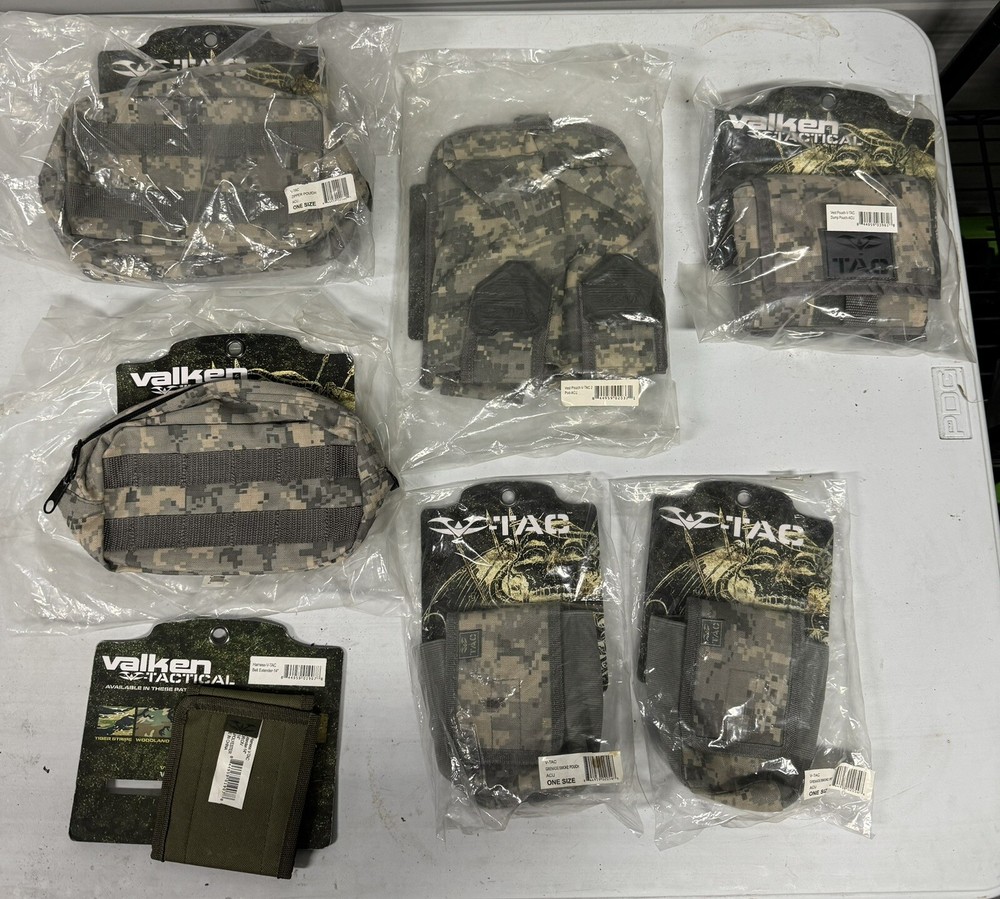 Valken Paintball Tactical accessory lot