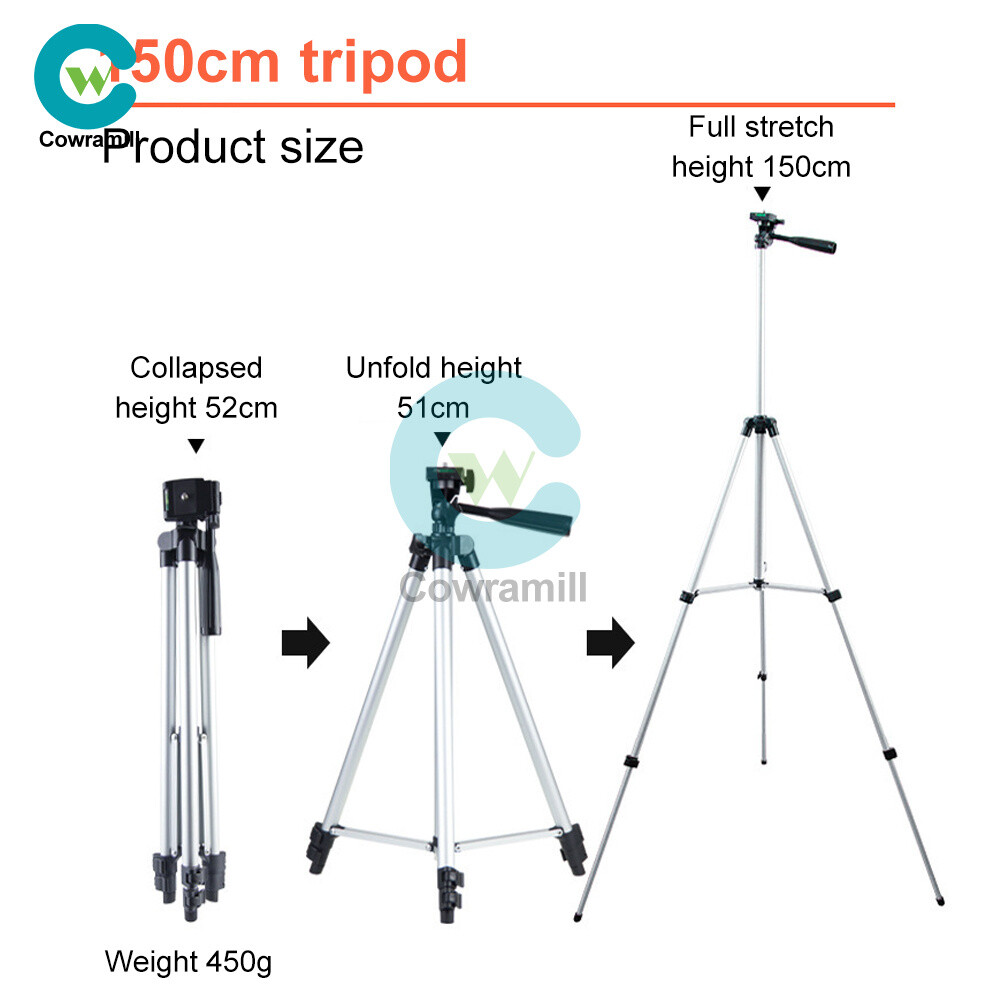 Multi function Travel Camera Tripod 110cm/150cm Adjustable Laser Level Tripod