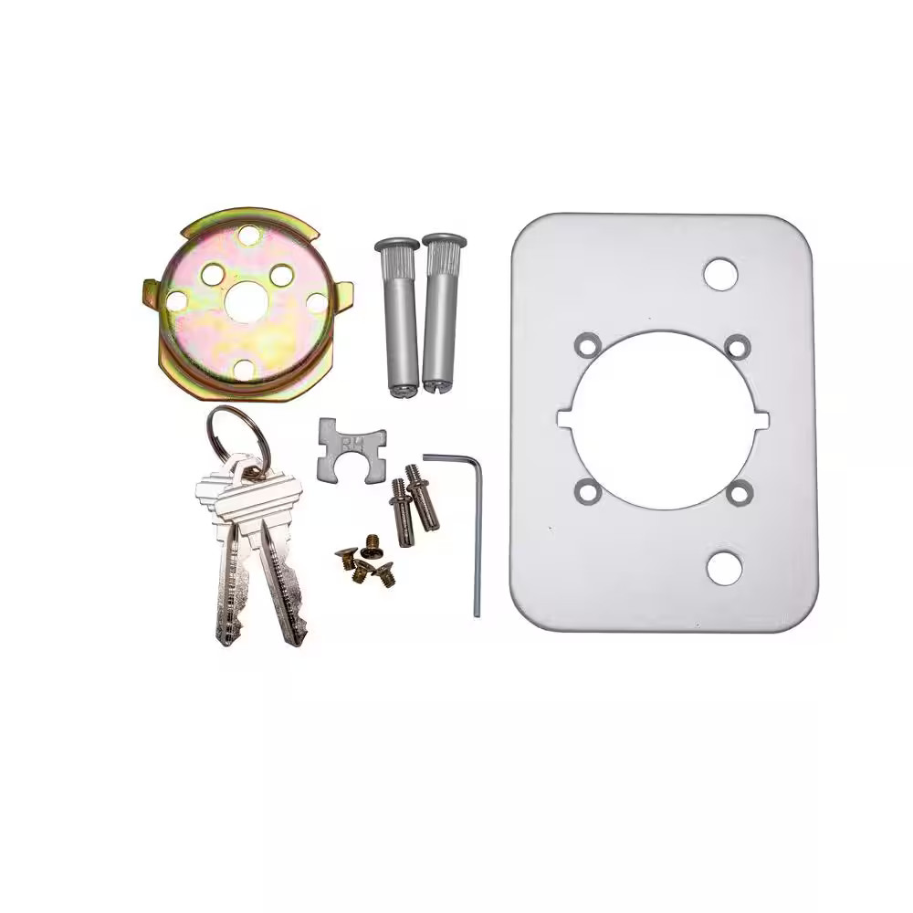 Storeroom Handle Lock Handle in Brushed Chrome