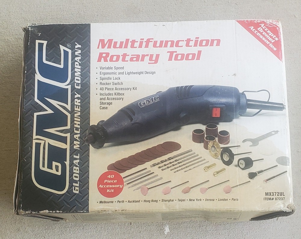 GMC Multifunction Variable Speed Rotary Tool  Includes case and accessories