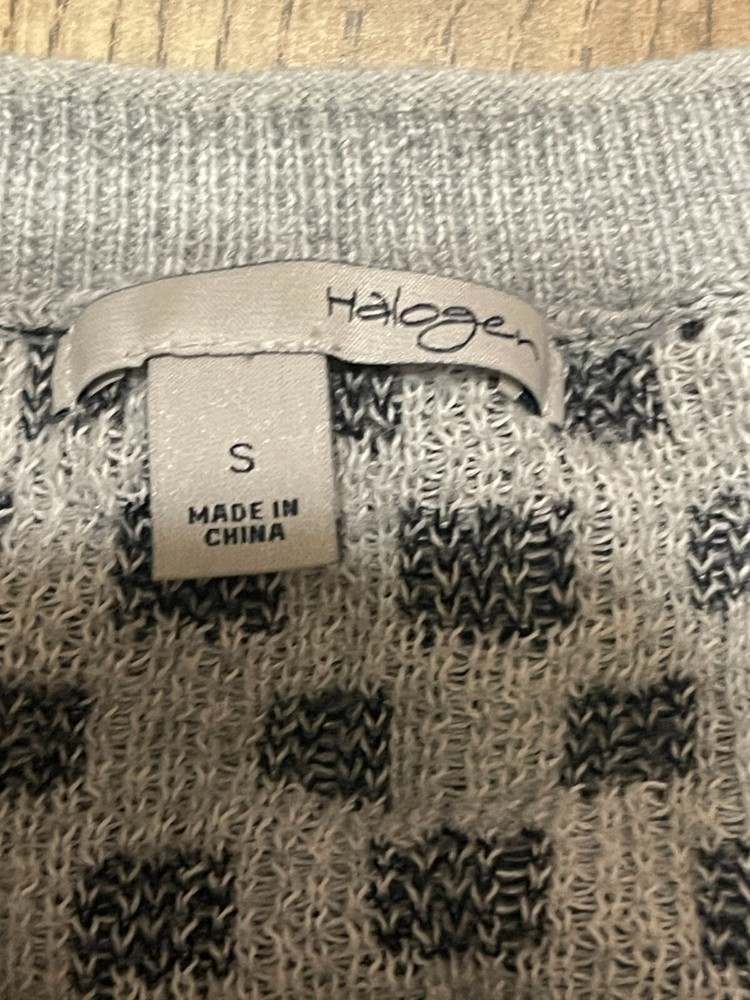 Halogen Sweater, Women's Size Small, Gray Blue, Pullover, Crew Neck