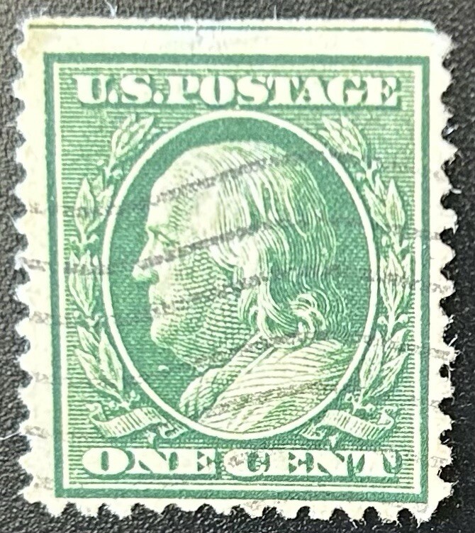 Benjamin Franklin 1 Cent Stamp Very Rare